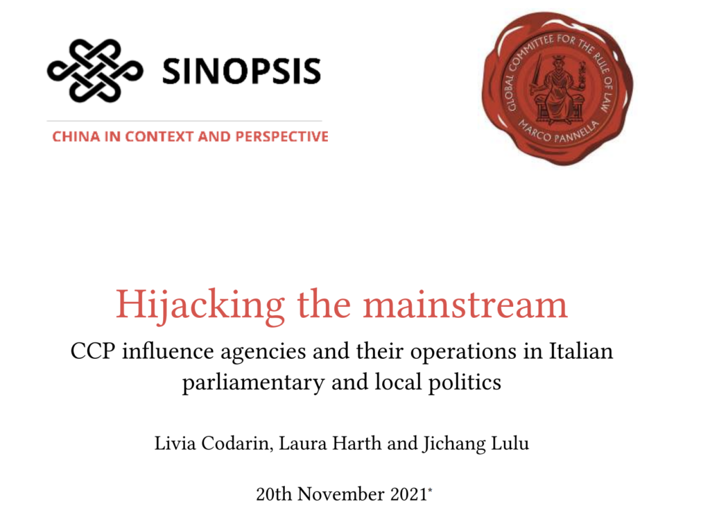 Chinese Influence Operations In Italy Global Influence Operations Report